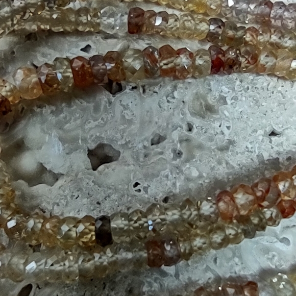 Multi Color Faceted Gemstone Necklace - Picture 4 of 5